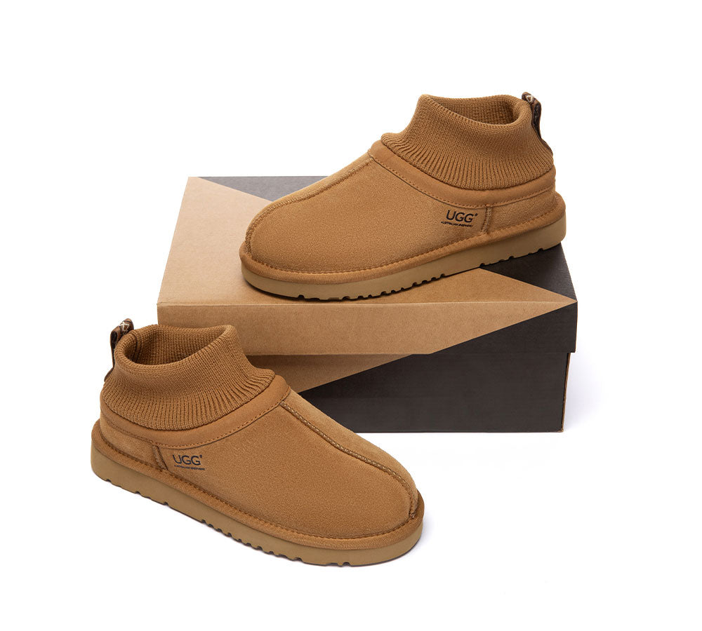 UGG Boots Sheepskin Wool Stretchy Ankle Margaret