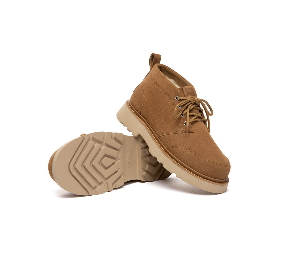 UGG Boots Men Lace Up Ankle Casual Chukka Caelen
