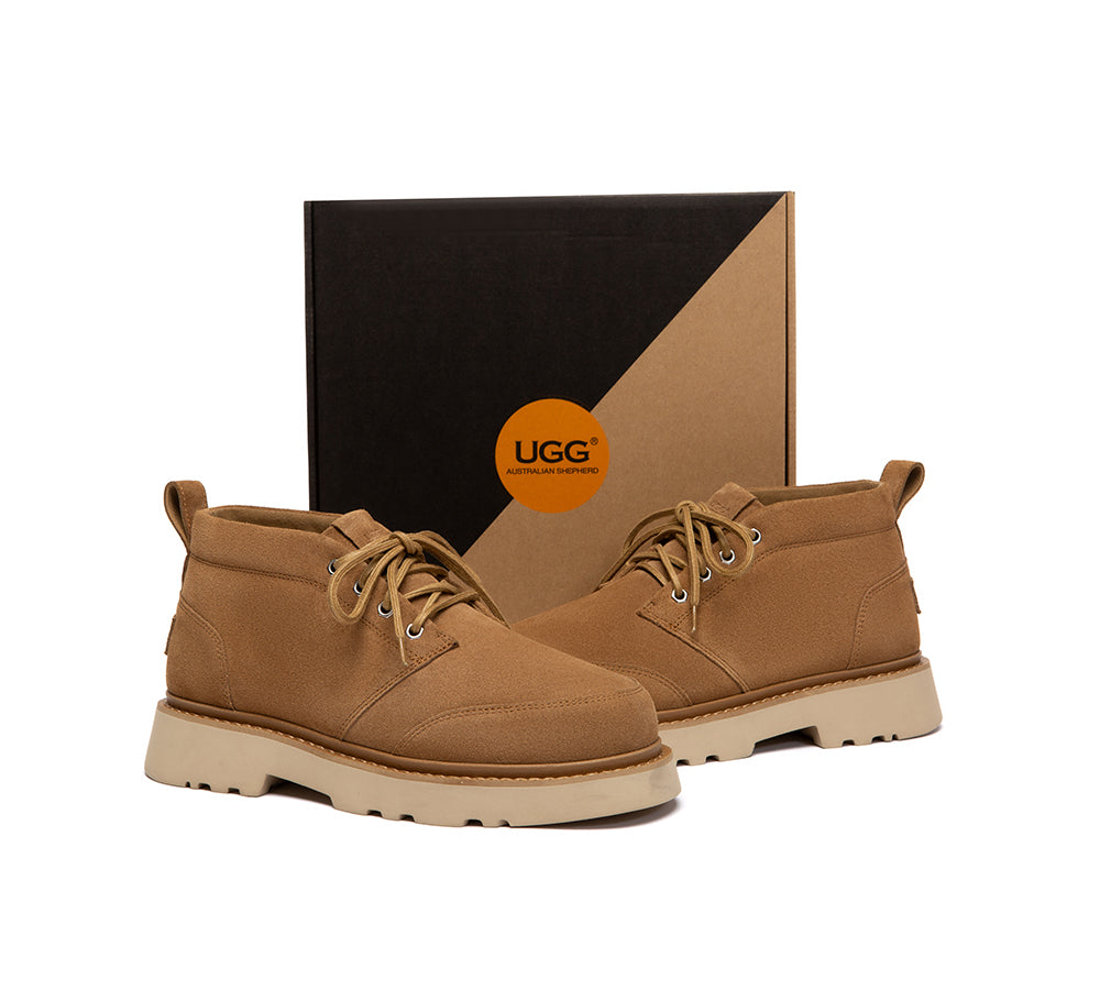 UGG Boots Men Lace Up Ankle Casual Chukka Caelen