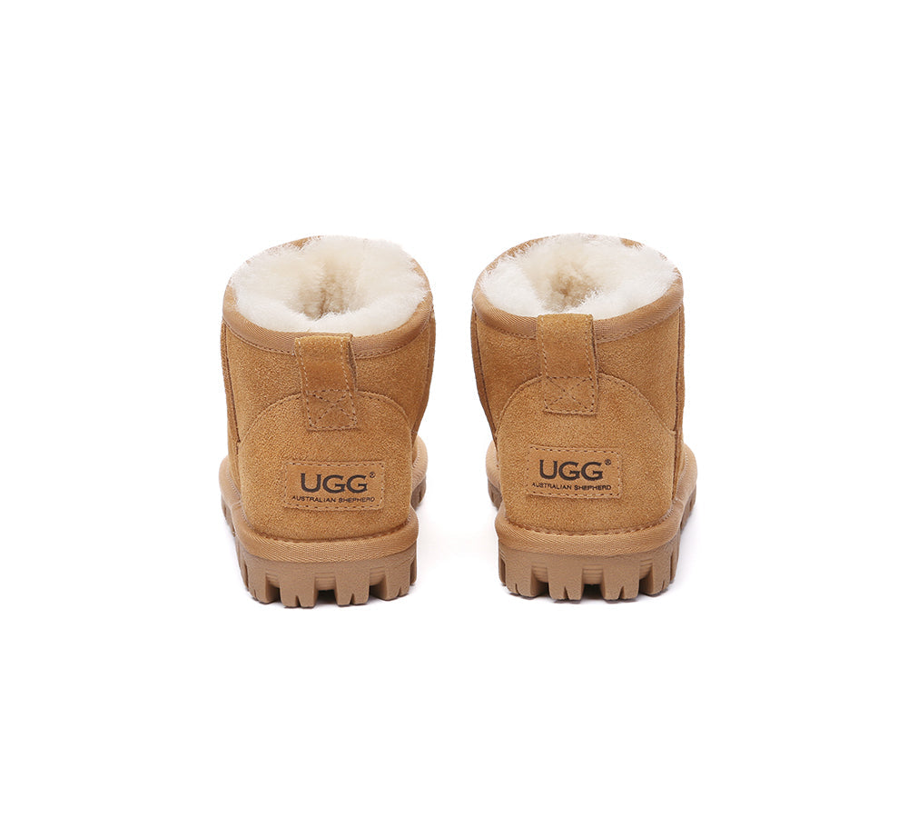 Women Sheepskin Wool Ankle Boots Chorin