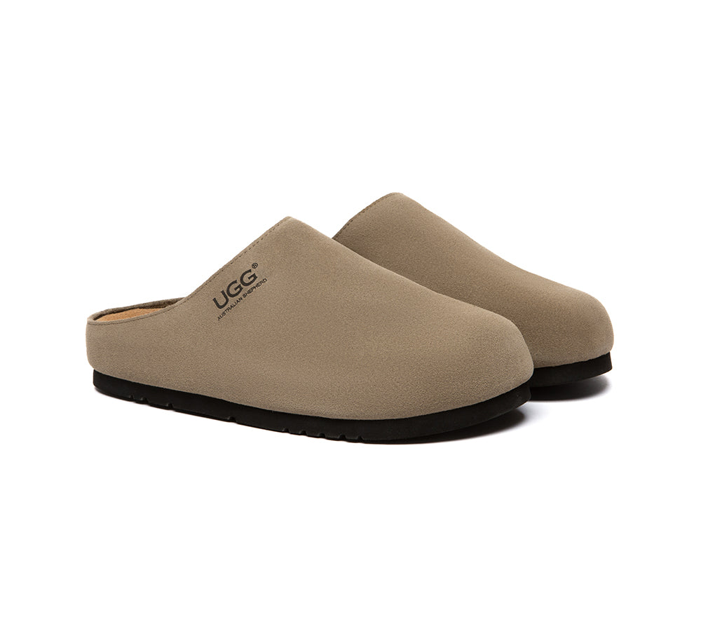 Unisex Suede Slip On Casual Mules Marven