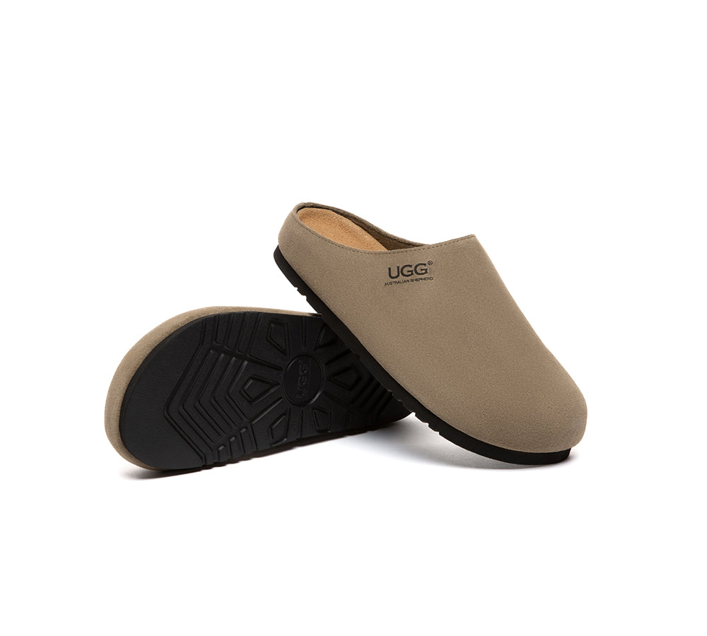 Unisex Suede Slip On Casual Mules Marven