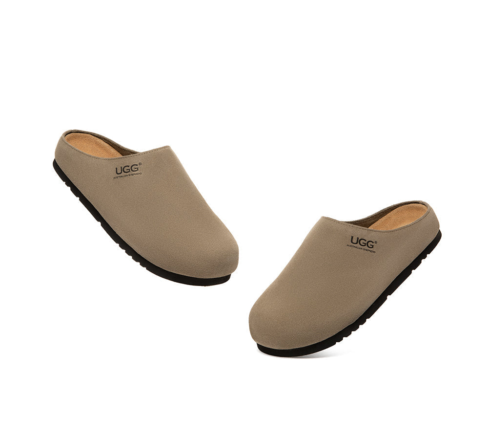 Unisex Suede Slip On Casual Mules Marven