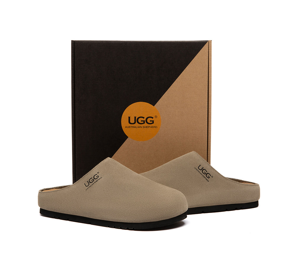 Unisex Suede Slip On Casual Mules Marven