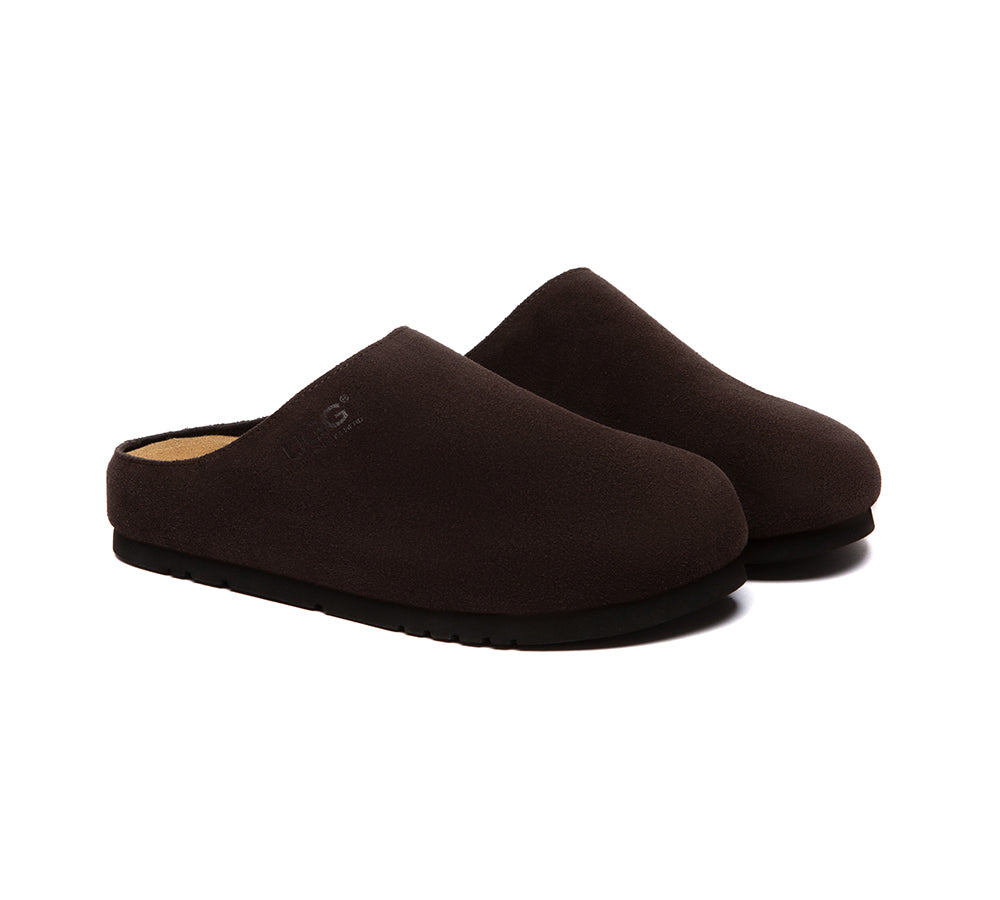 Unisex Suede Slip On Casual Mules Marven