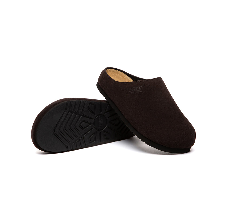 Unisex Suede Slip On Casual Mules Marven