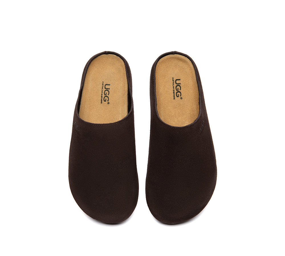 Unisex Suede Slip On Casual Mules Marven