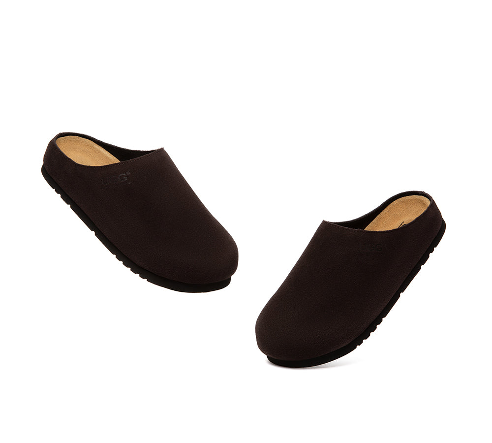 Unisex Suede Slip On Casual Mules Marven