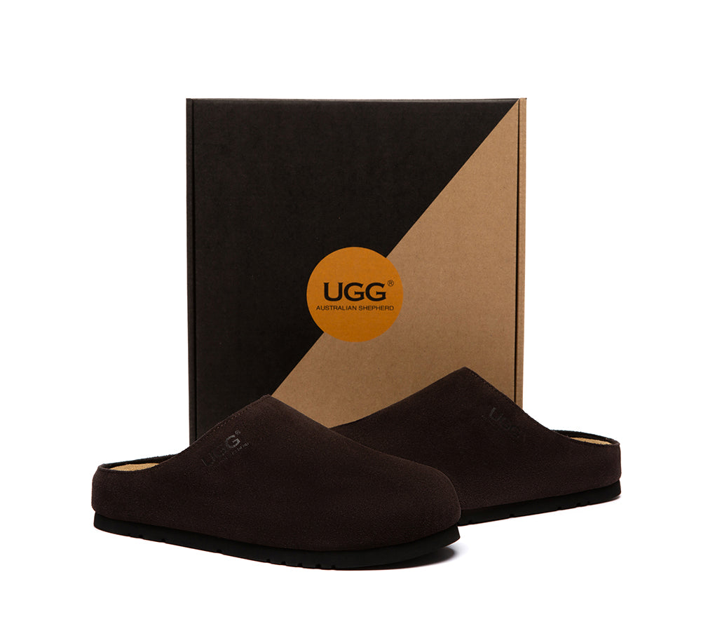 Unisex Suede Slip On Casual Mules Marven
