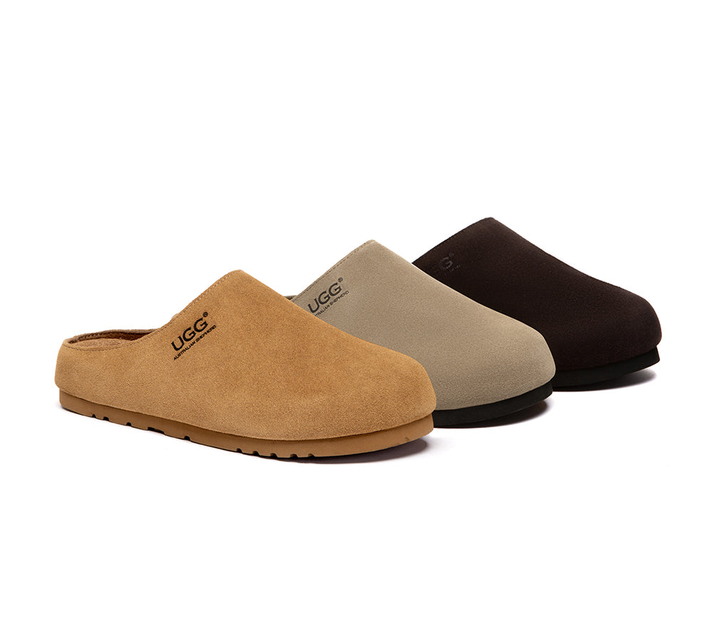 Unisex Suede Slip On Casual Mules Marven