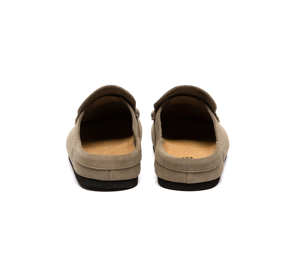 Unisex Suede Slip On Casual Mules Casten