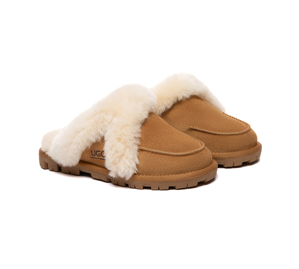 UGG Slippers Sheepskin Wool Shearling Doria