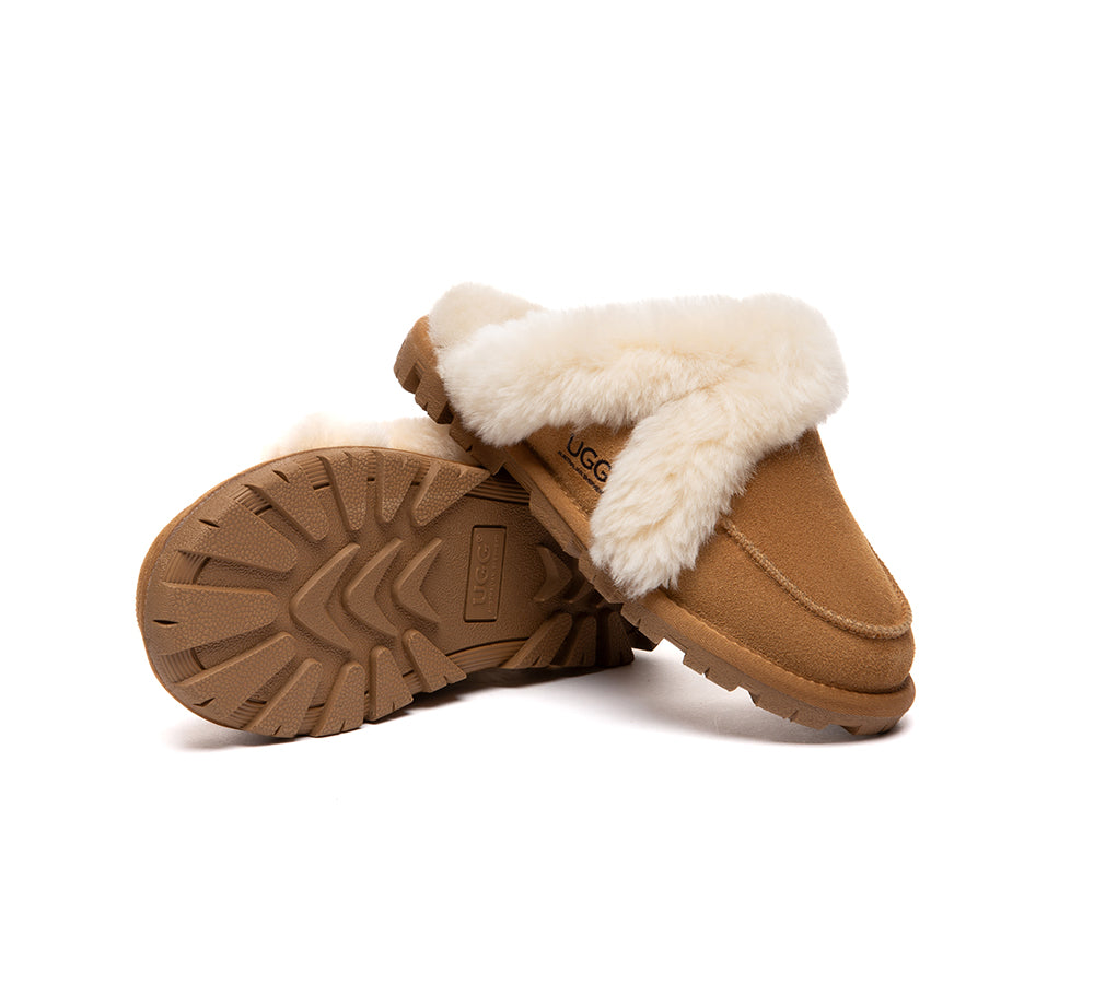 UGG Slippers Sheepskin Wool Shearling Doria