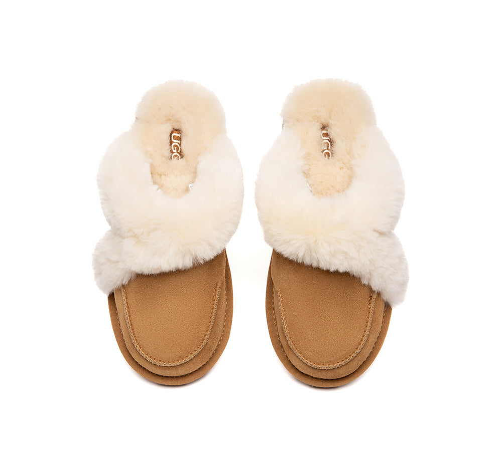 UGG Slippers Sheepskin Wool Shearling Doria