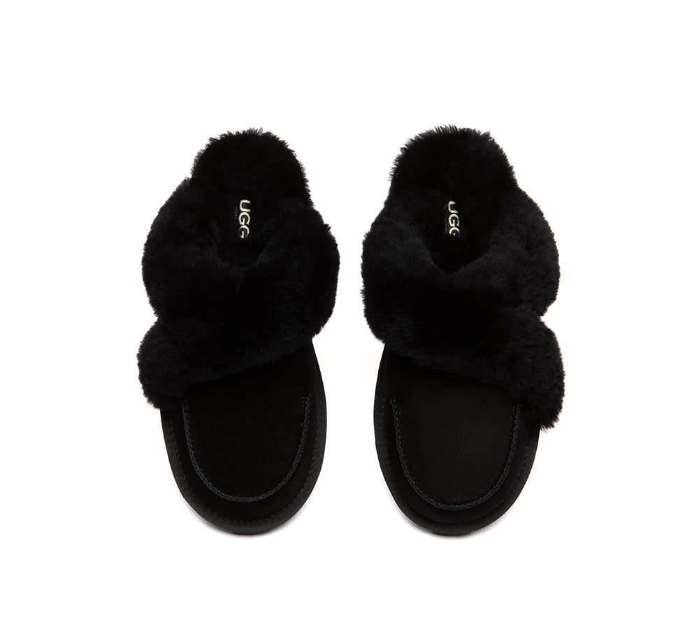 UGG Slippers Sheepskin Wool Shearling Doria