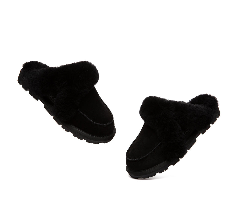 UGG Slippers Sheepskin Wool Shearling Doria