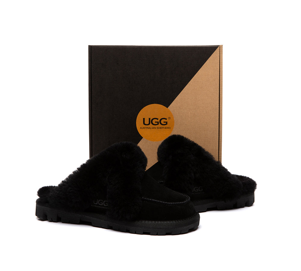 UGG Slippers Sheepskin Wool Shearling Doria