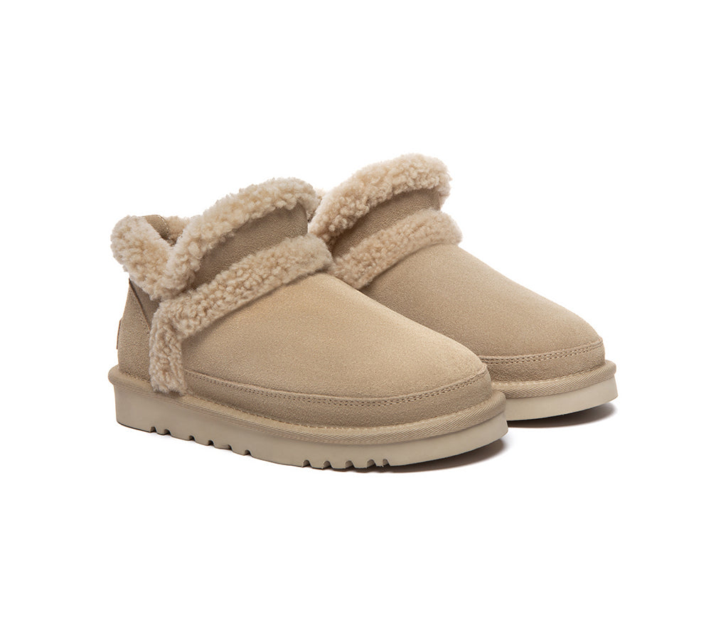 UGG Slippers Women Sheepskin Wool Shearling Ankle Arden