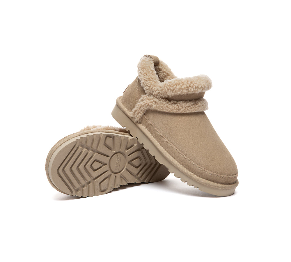UGG Slippers Women Sheepskin Wool Shearling Ankle Arden