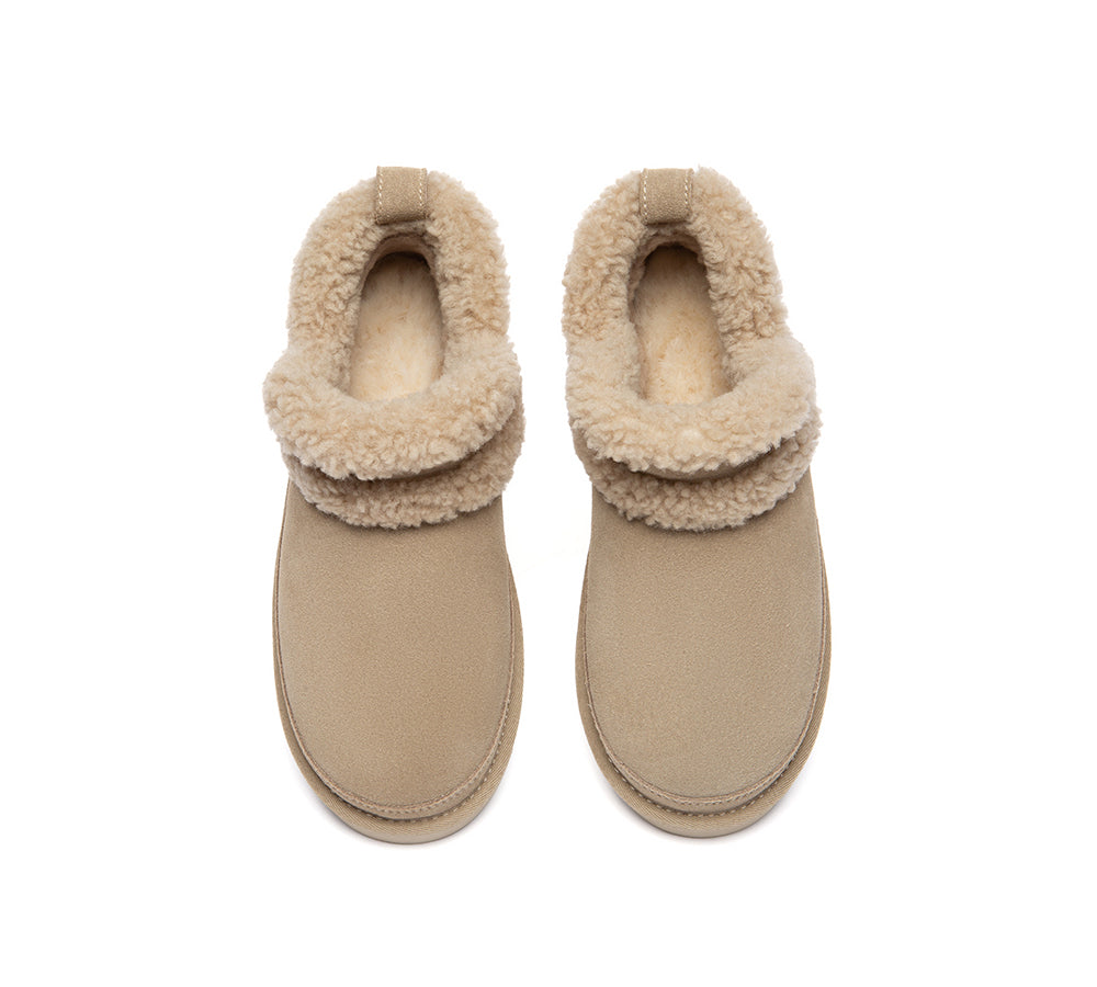 UGG Slippers Women Sheepskin Wool Shearling Ankle Arden