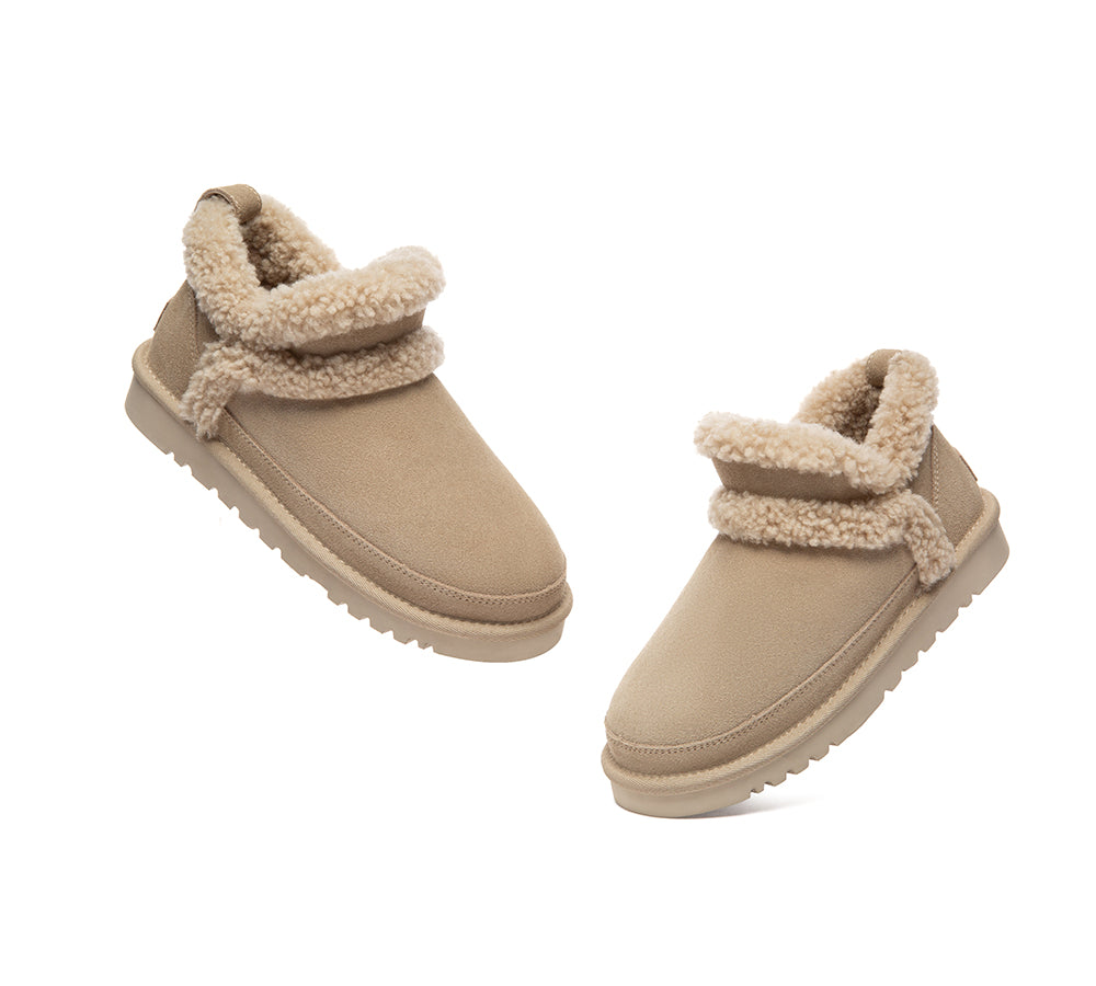 UGG Slippers Women Sheepskin Wool Shearling Ankle Arden