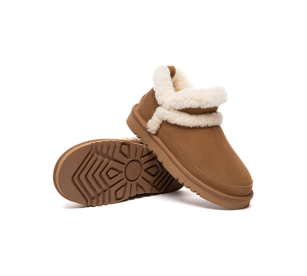 UGG Slippers Women Sheepskin Wool Shearling Ankle Arden