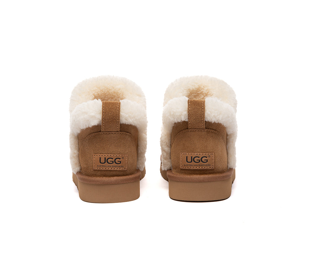 UGG Slippers Women Sheepskin Wool Shearling Ankle Arden