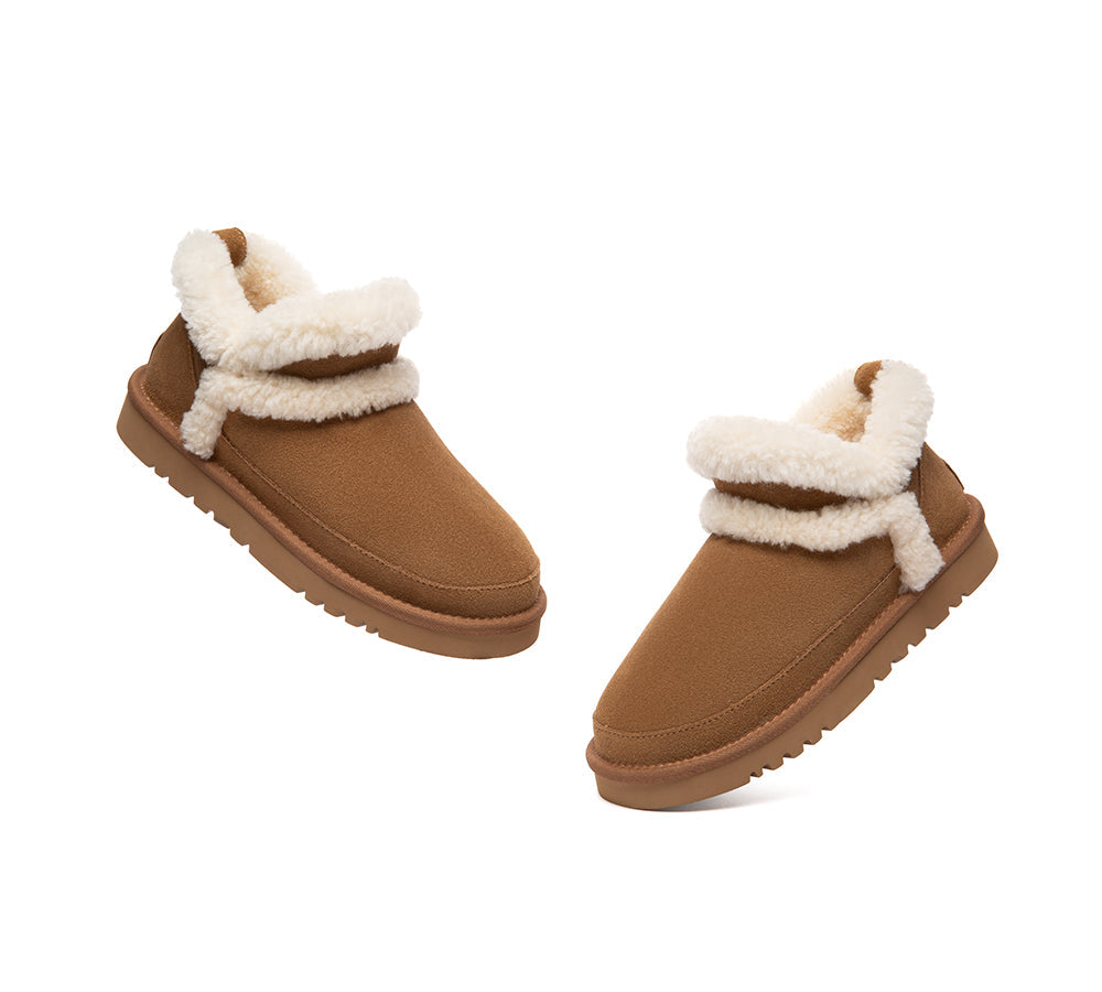 UGG Slippers Women Sheepskin Wool Shearling Ankle Arden