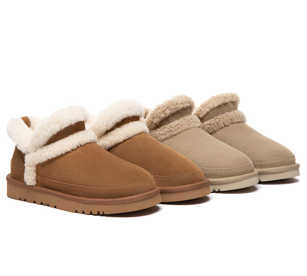 UGG Slippers Women Sheepskin Wool Shearling Ankle Arden