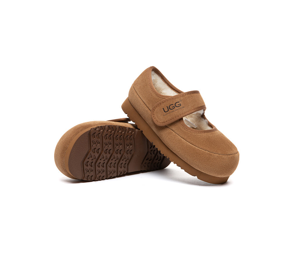 UGG Slippers Kids Adjustable Strap Mary Jane Millie