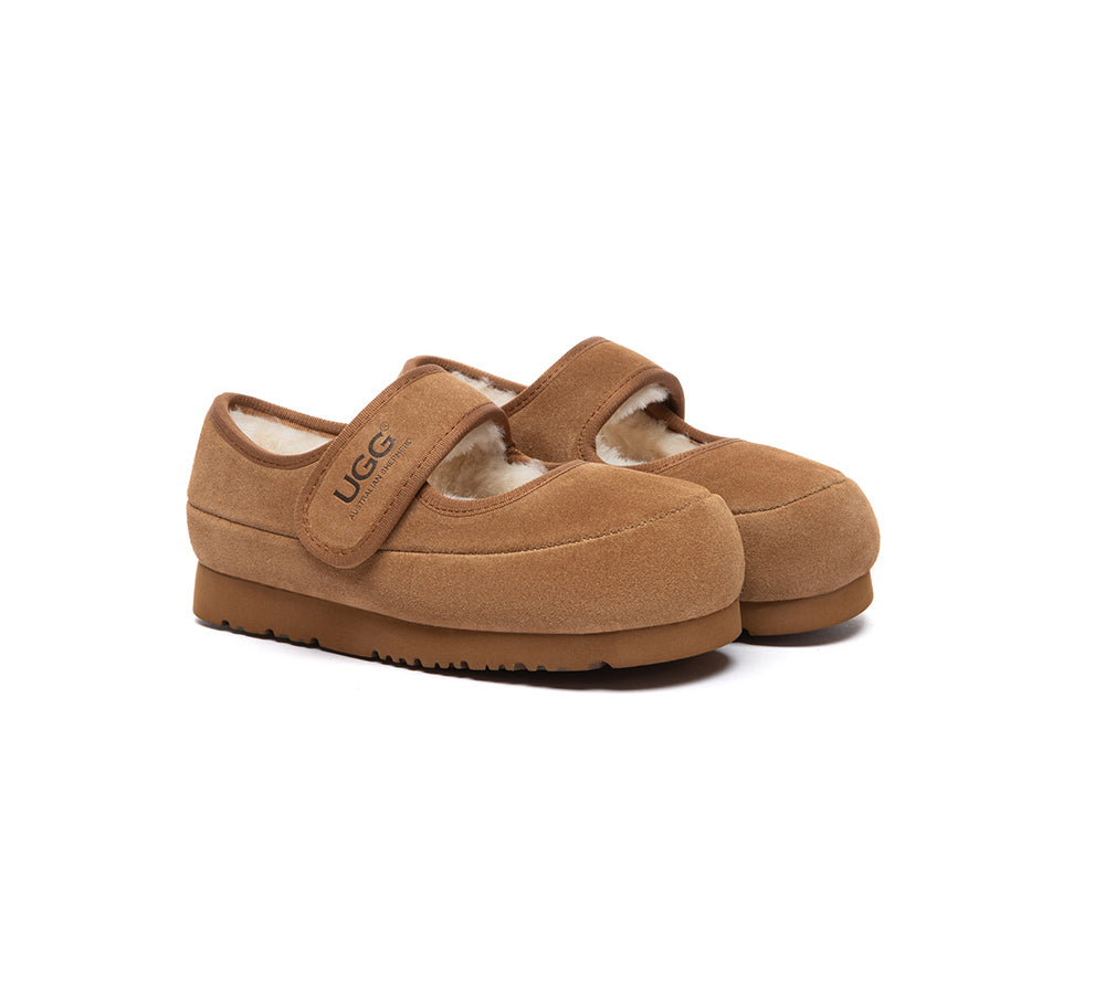 UGG Slippers Kids Adjustable Strap Mary Jane Millie