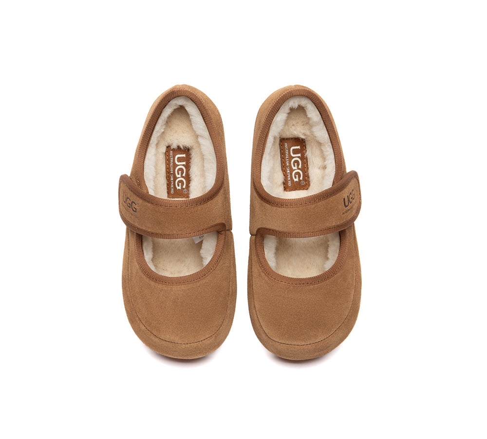 UGG Slippers Kids Adjustable Strap Mary Jane Millie