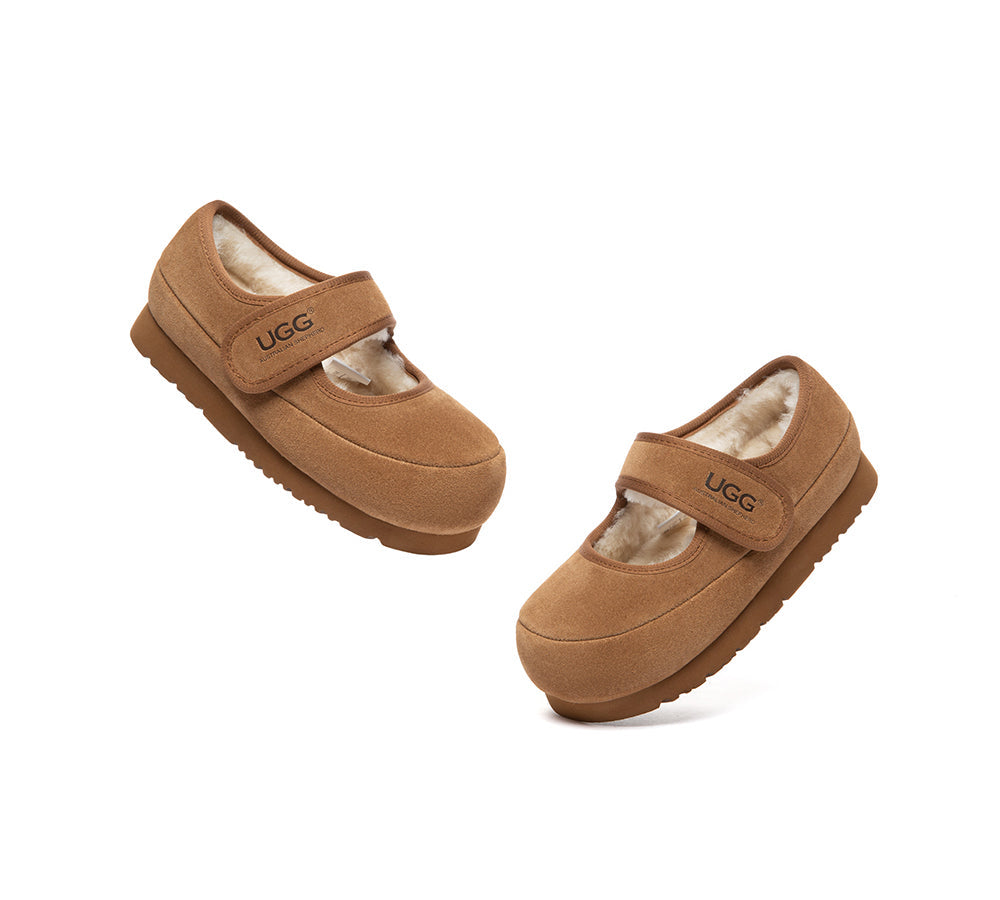 UGG Slippers Kids Adjustable Strap Mary Jane Millie