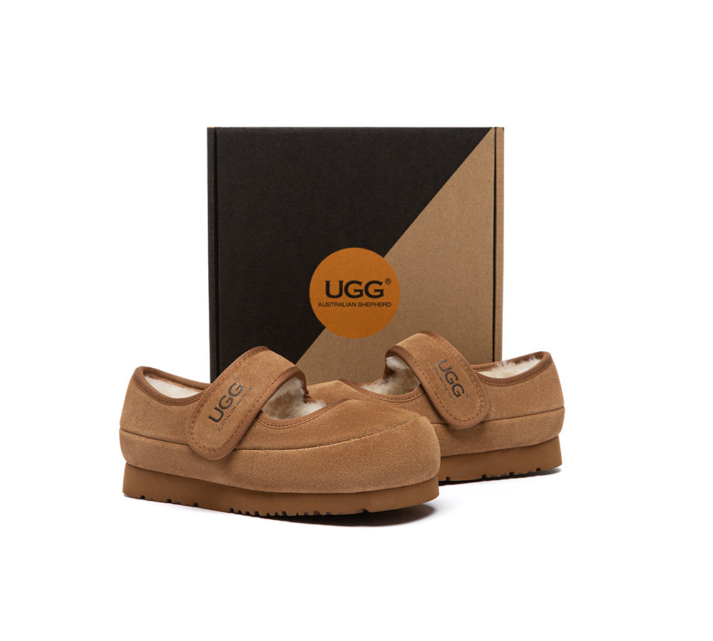 UGG Slippers Kids Adjustable Strap Mary Jane Millie
