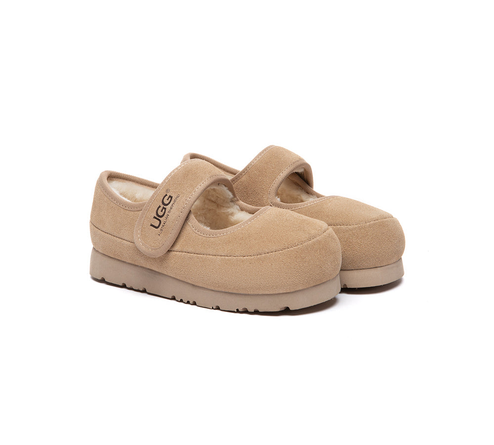 UGG Slippers Kids Adjustable Strap Mary Jane Millie