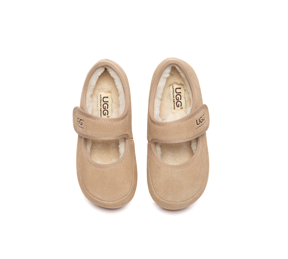 UGG Slippers Kids Adjustable Strap Mary Jane Millie
