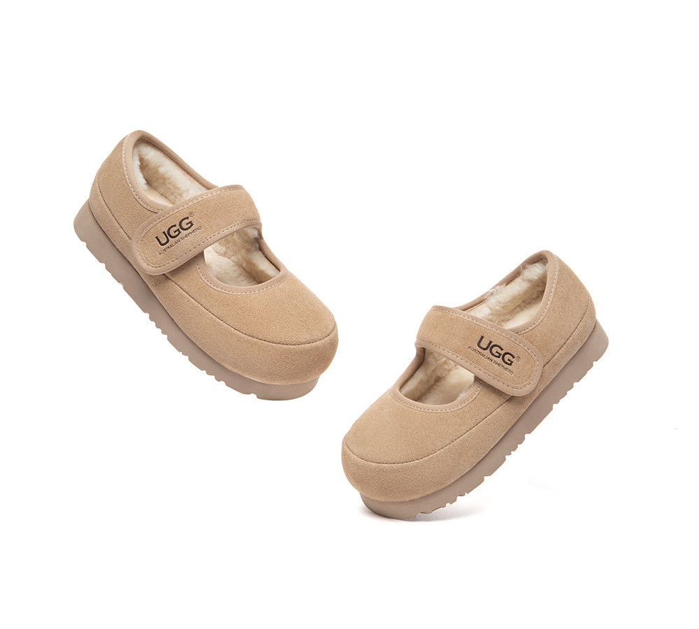 UGG Slippers Kids Adjustable Strap Mary Jane Millie