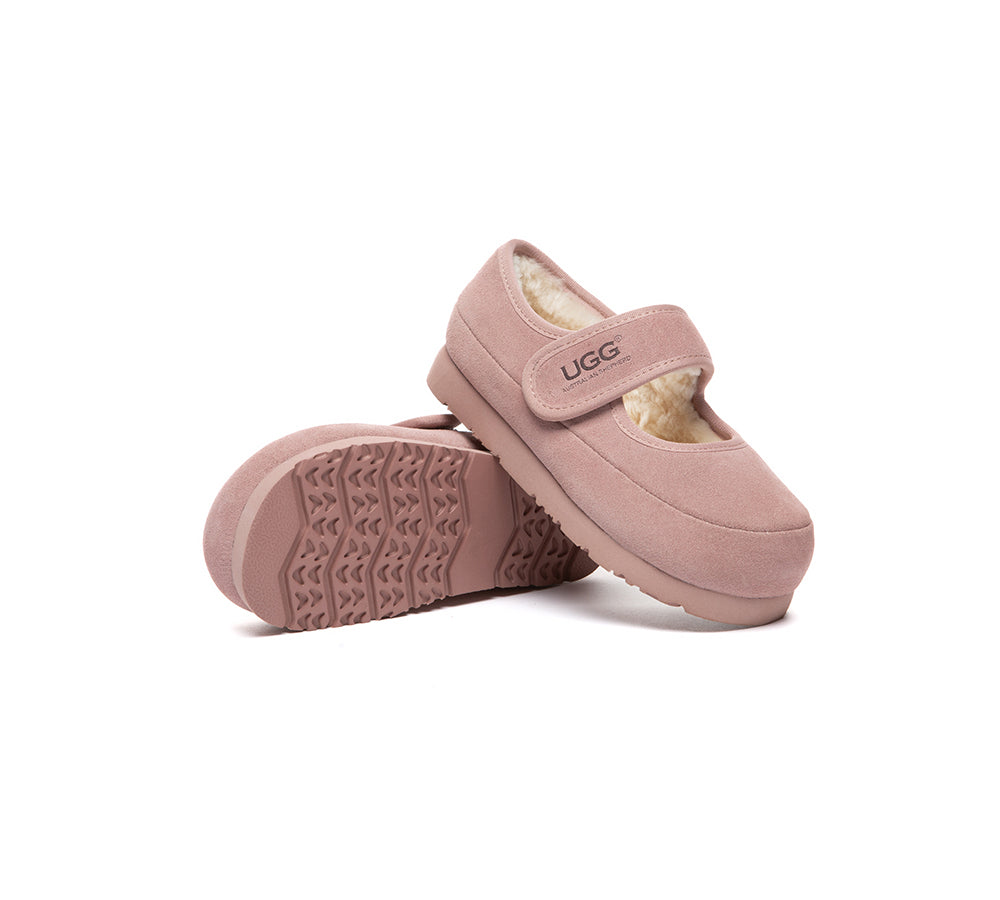 UGG Slippers Kids Adjustable Strap Mary Jane Millie