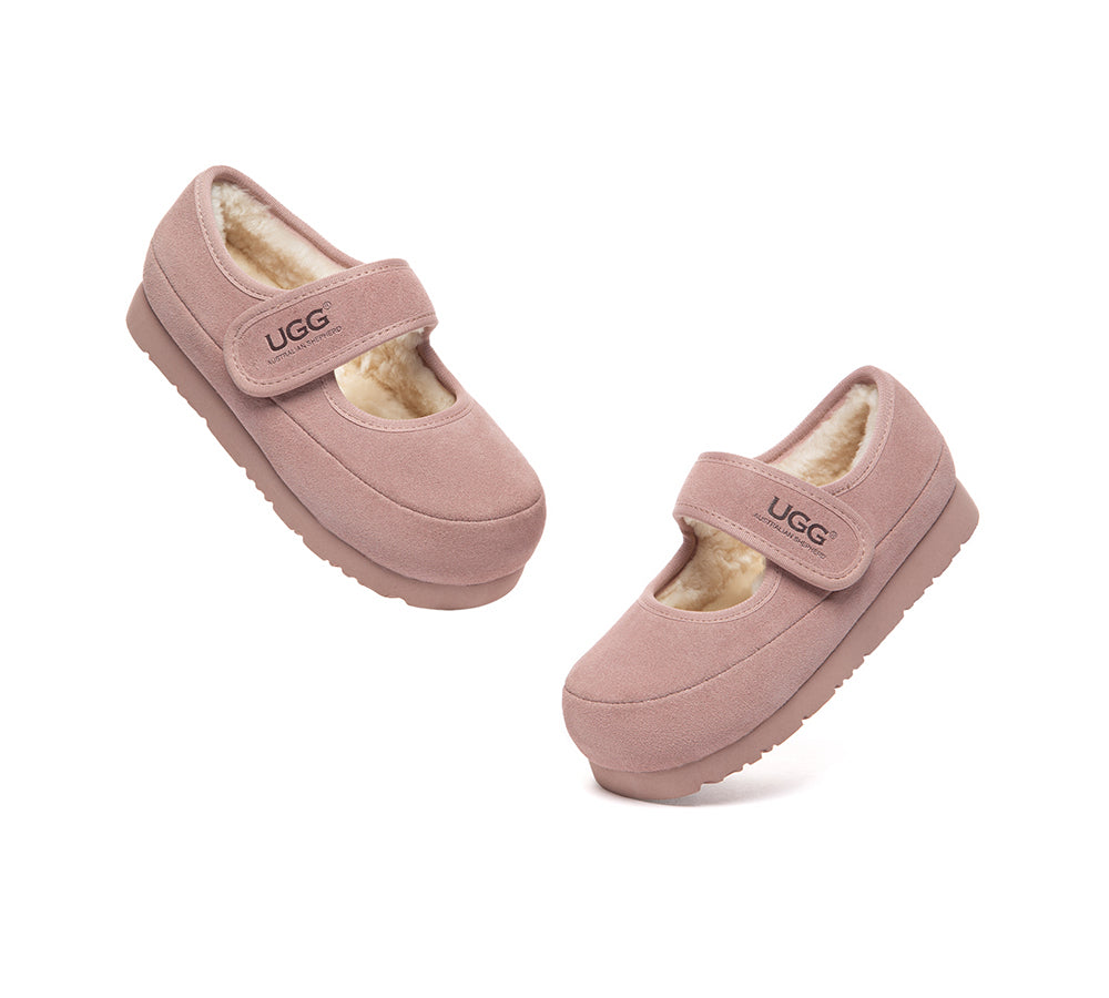 UGG Slippers Kids Adjustable Strap Mary Jane Millie