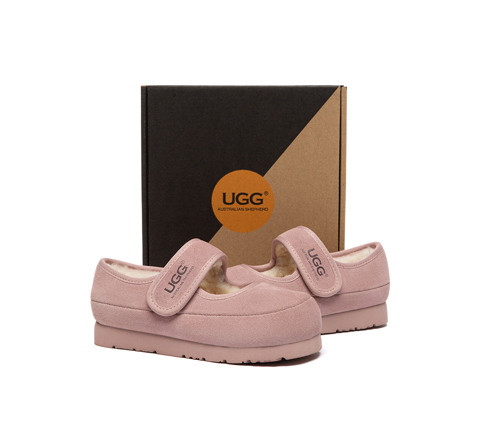 UGG Slippers Kids Adjustable Strap Mary Jane Millie
