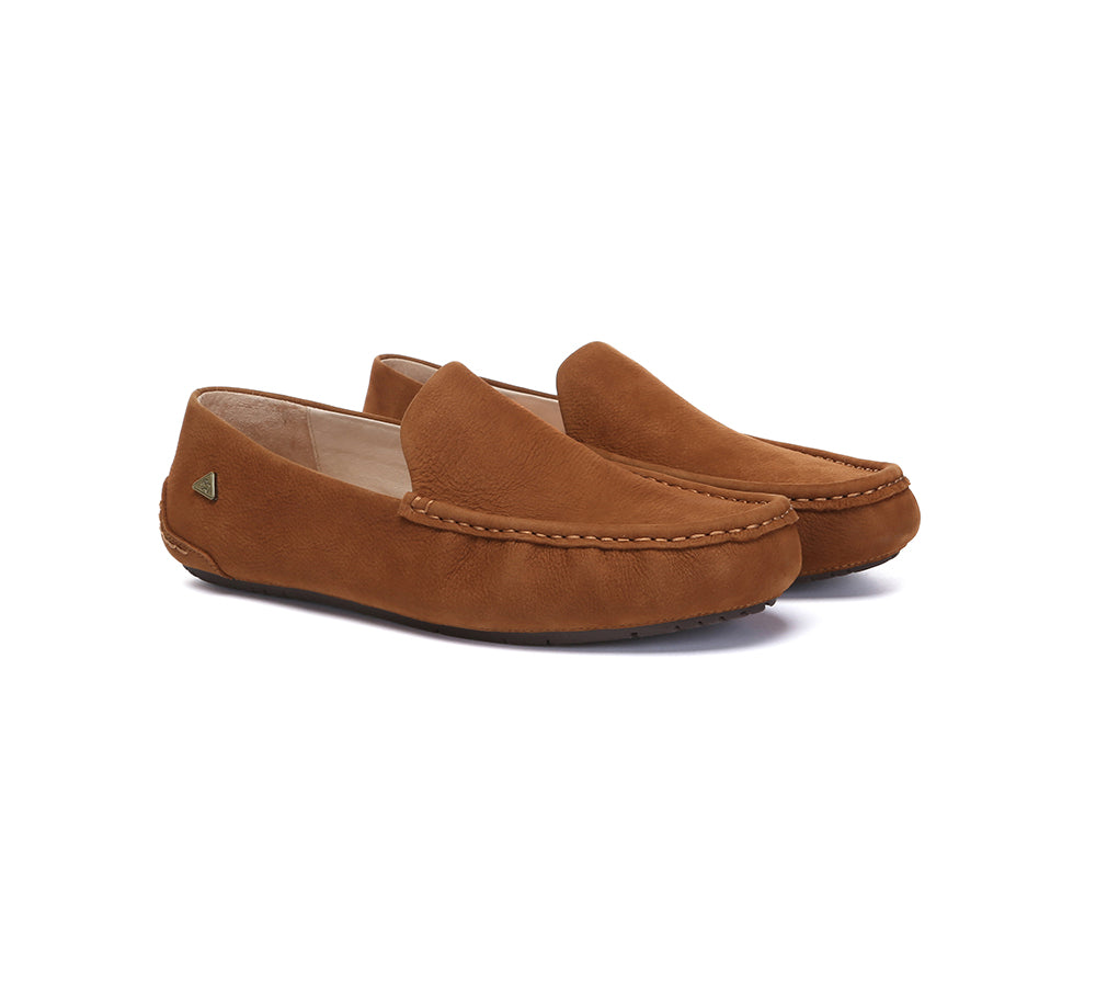 Men Leather Casual Slip On Moccasins Morris