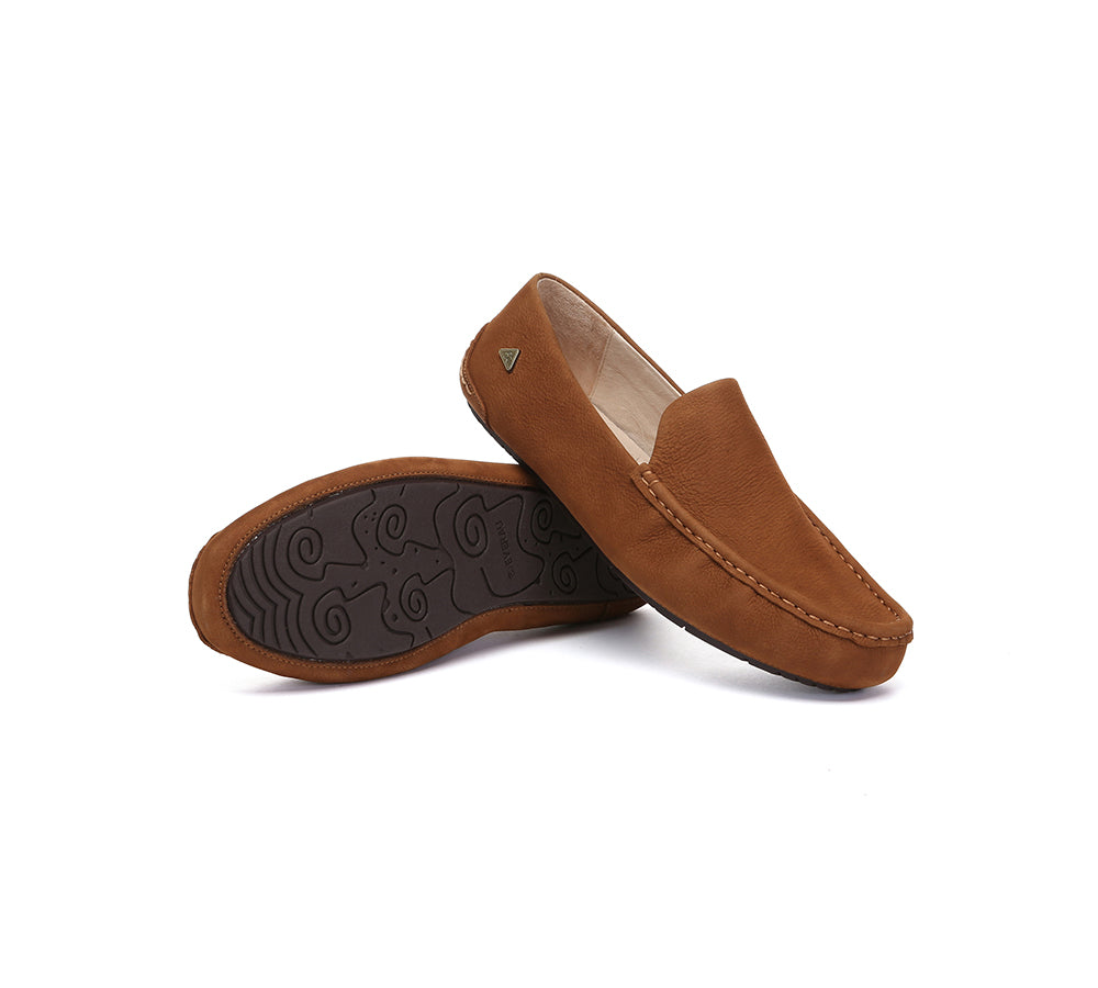 Men Leather Casual Slip On Moccasins Morris