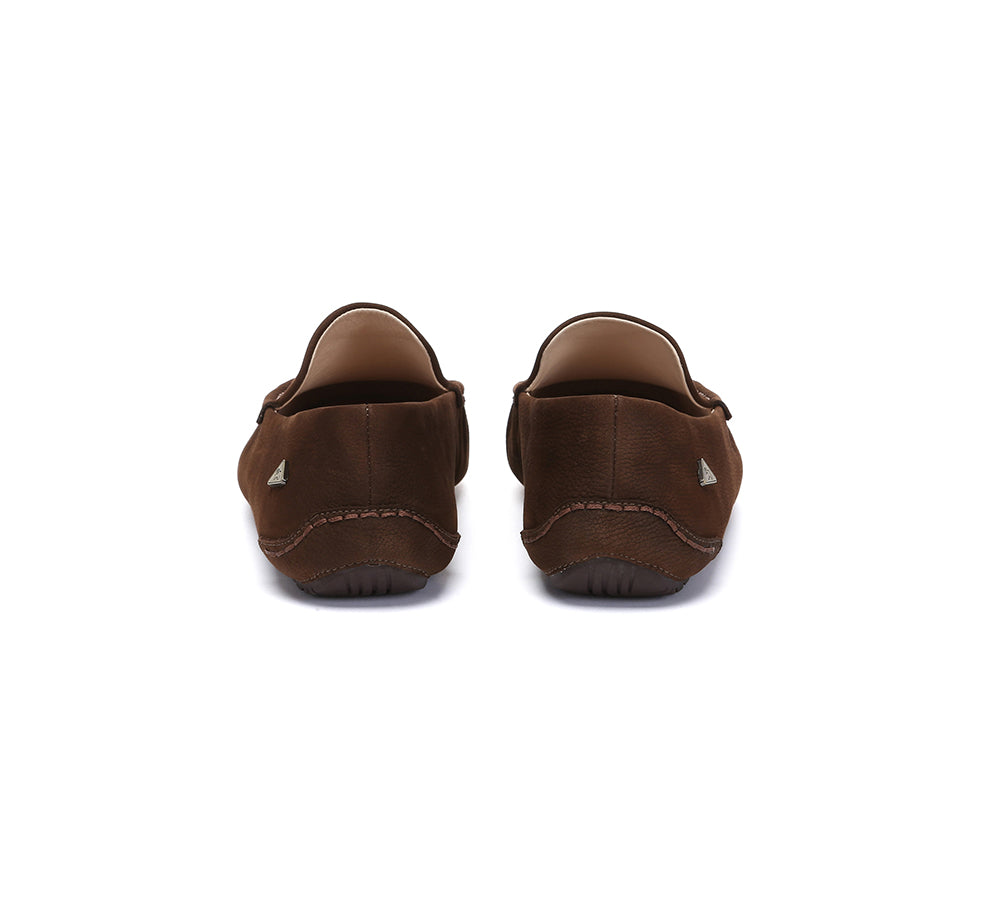 Men Leather Casual Slip On Moccasins Morris