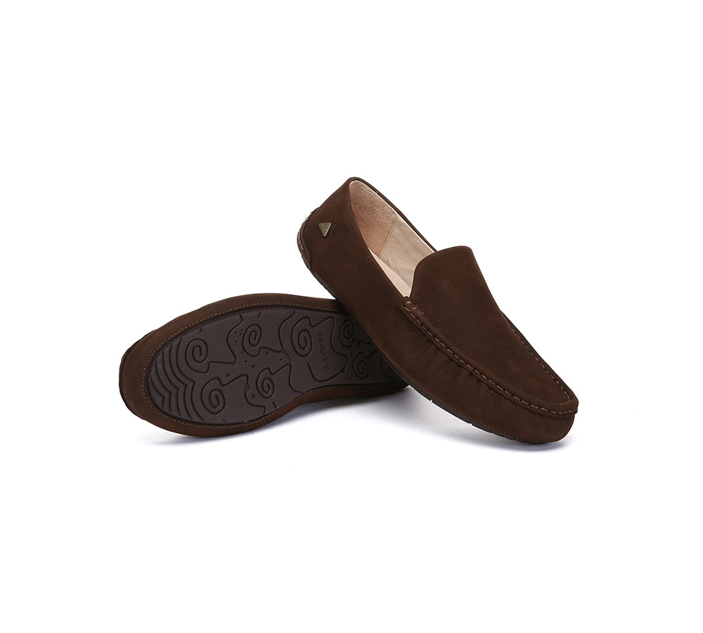 Men Leather Casual Slip On Moccasins Morris
