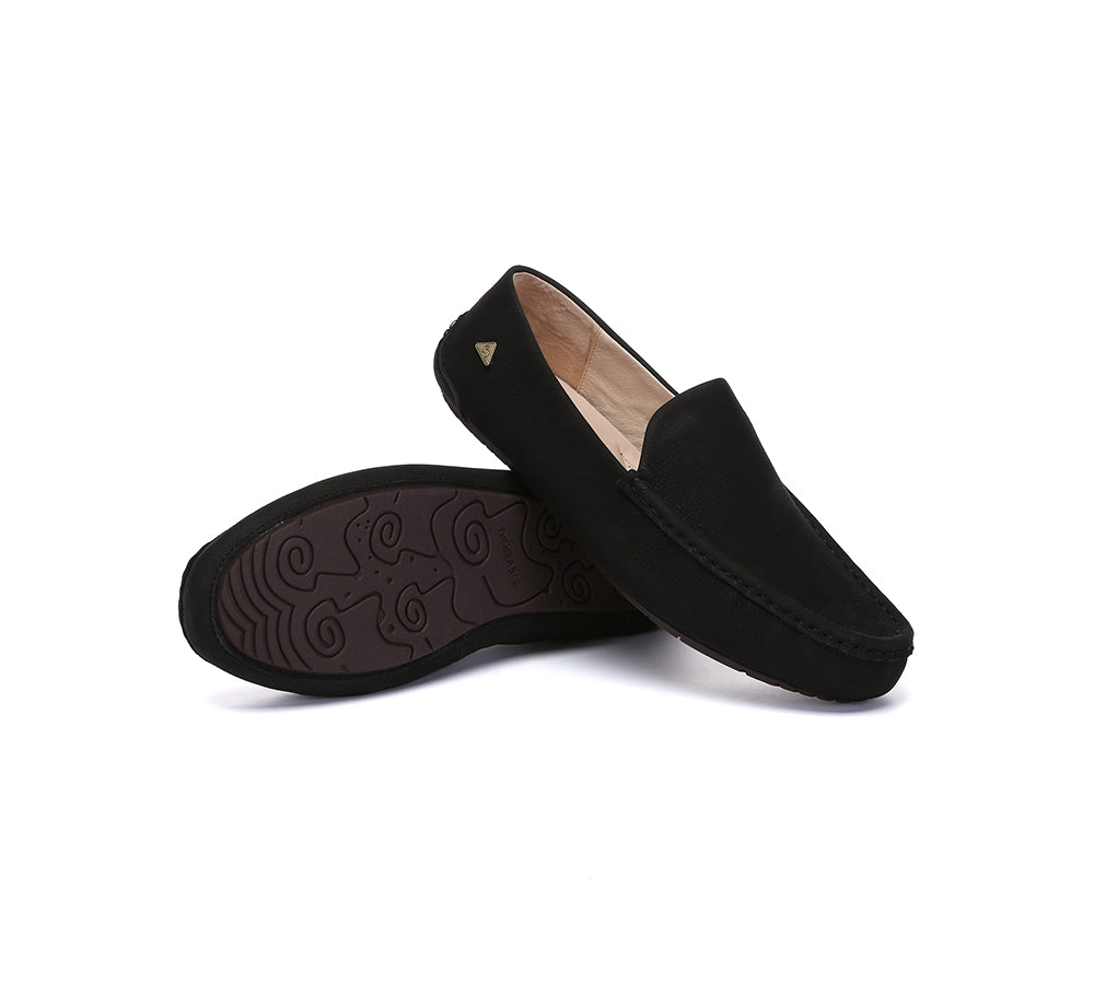 Men Leather Casual Slip On Moccasins Morris