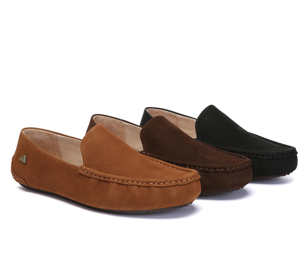 Men Leather Casual Slip On Moccasins Morris