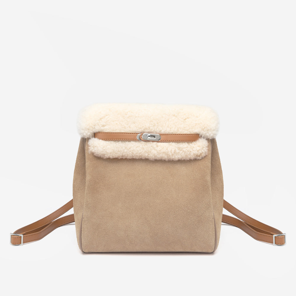 Ugg Shearling Golden Bucket Back Pack