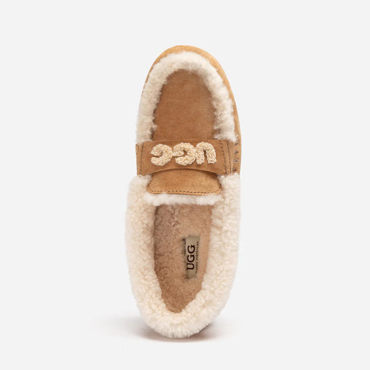 UGG VIOLET SHEARLING MOCCASIN