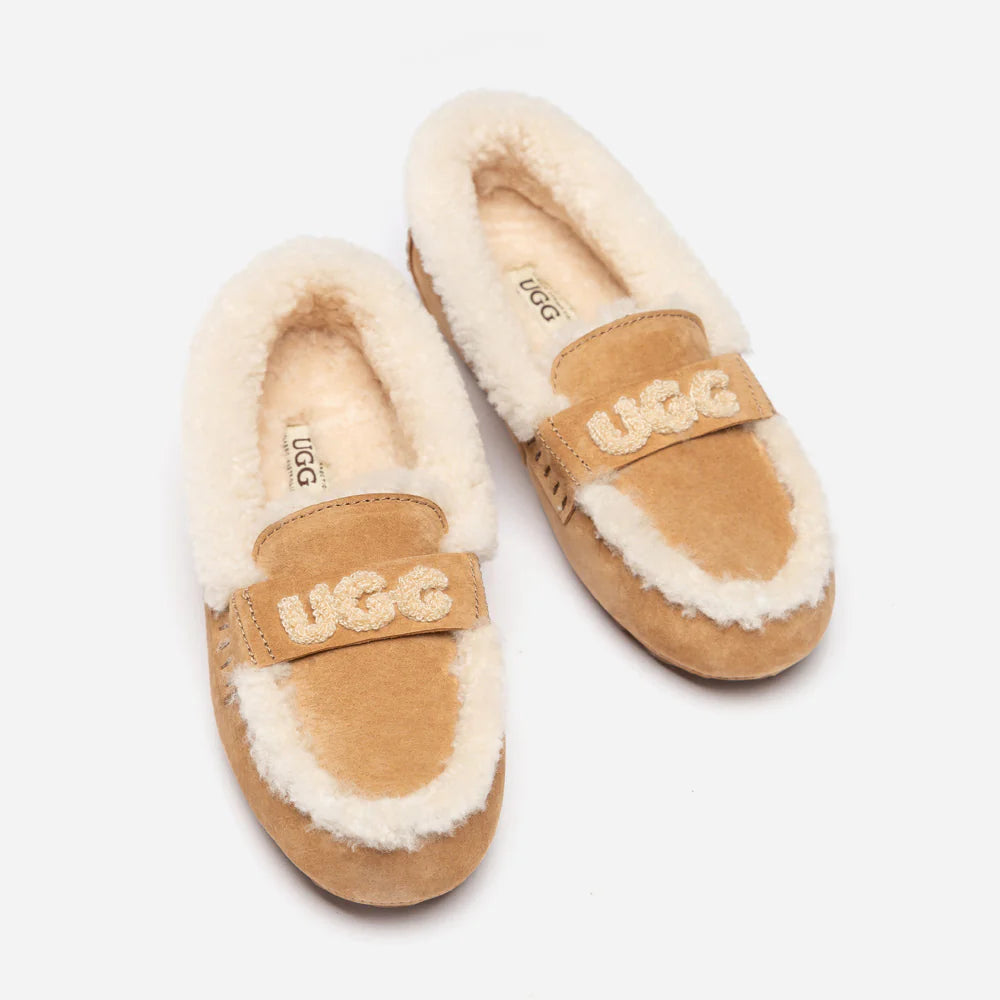 UGG VIOLET SHEARLING MOCCASIN