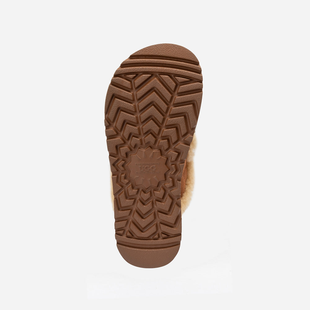 Ugg Violet Matelasse Shearling Platform Slipper